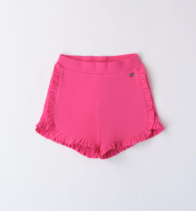 Girls' shorts FUCHSIA