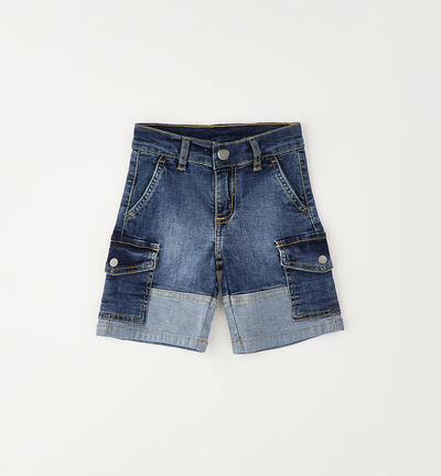 Pantaloncini denim bambino BLU