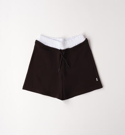 Girls' sports shorts BLACK