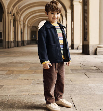 Pantalone 100% cotone bambino MARRONE