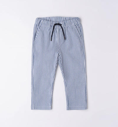 Boys' drawstring trousers BLUE