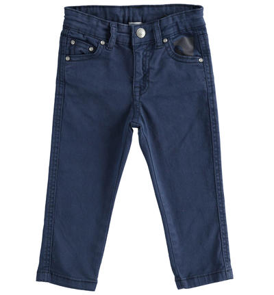Boy's slim fit trousers BLUE