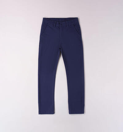 Boys' classic trousers BLUE