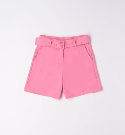 Girl's short occasion wear shorts PINK