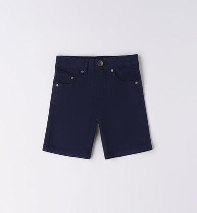 Boys' 100% cotton shorts BLUE