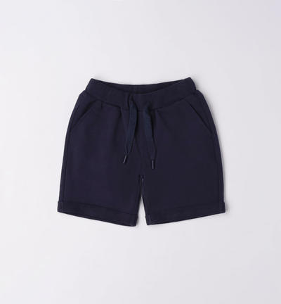 Pantalone corto felpa per bambino BLU