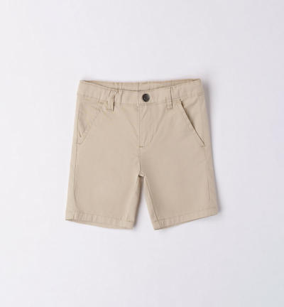 Pantalone corto in twill bambino BEIGE