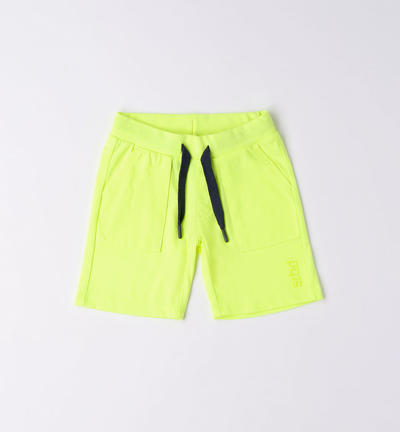 Boys' sporty shorts GREEN