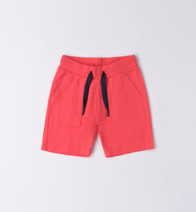 Boys' sporty shorts RED