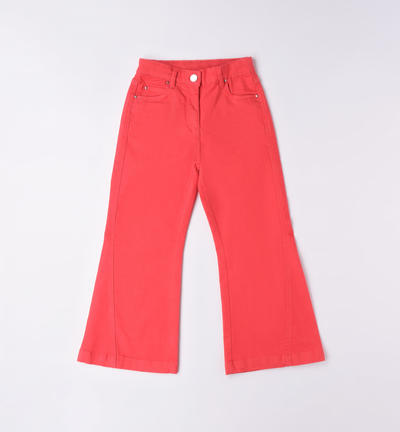 Girl's cropped trousers RED