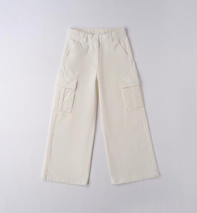 Pantalone da ragazza PANNA