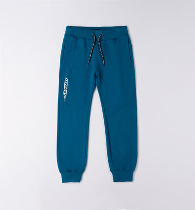 Ducati boys' 100% cotton fleece trousers LIGHT BLUE