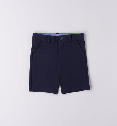 Boys' elegant fleece trousers BLUE