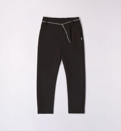 Girls' elegant trousers BLACK