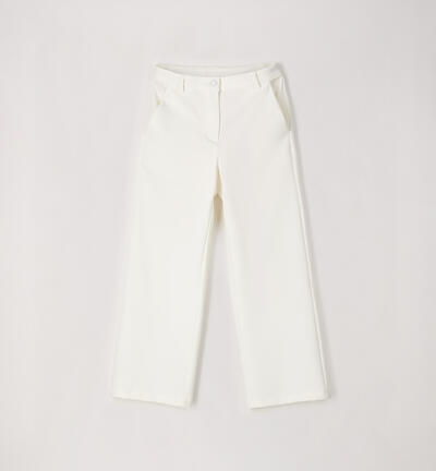 Elegant girl trousers CREAM