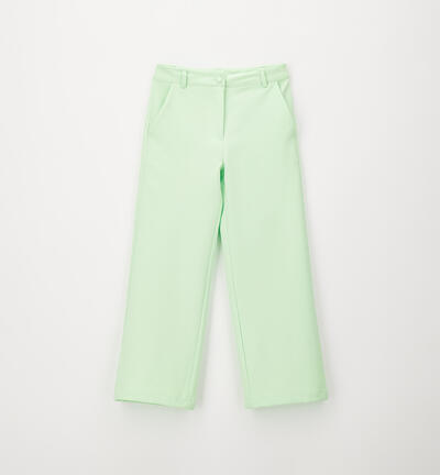 Pantalone elegante ragazza VERDE