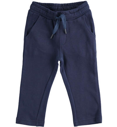 Pantalone felpato per bambino BLU