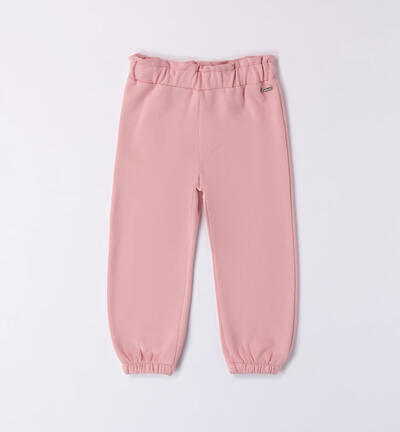Girls' fleece trousers PINK
