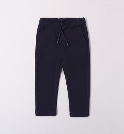 Boys' fleece trousers BLUE