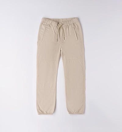 Pantalone joggers ragazzo BEIGE