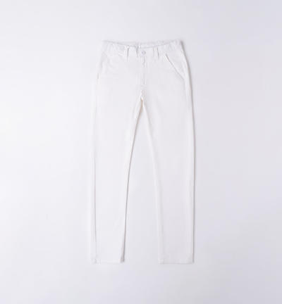 Pantalone lungo ragazzo BIANCO