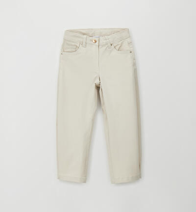 Trousers for girls BEIGE