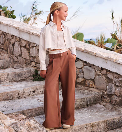 Sarabanda girl's trousers BROWN