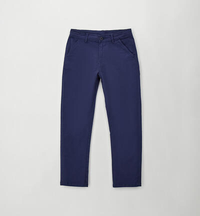 Pantalone ragazzo in cotone BLU