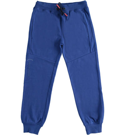 Pantalone ragazzo sportivo con stampa BLU