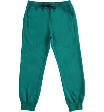 Pantalone ragazzo sportivo con stampa VERDE