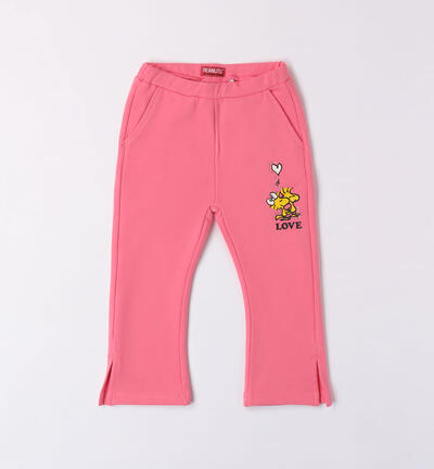 Pink Snoopy trousers for girls PINK