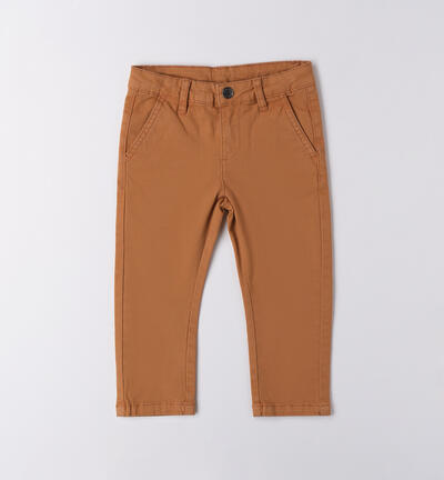 Sarabanda trousers for boys BEIGE