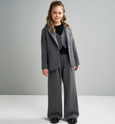 Sarabanda trousers for girls GREY