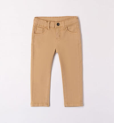 Pantalone slim fit per bambino BEIGE