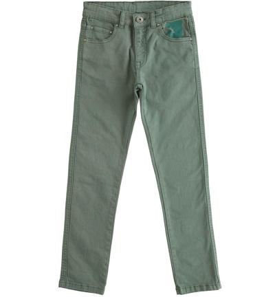 Boy's slim fit trousers BLACK
