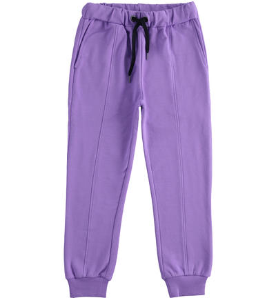 Pantalone sportivo ragazza VIOLA