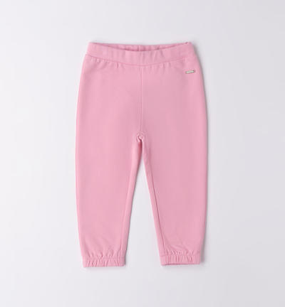 Girl's tracksuit bottoms PINK