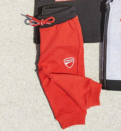 Ducati boys' tracksuit bottoms RED