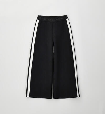 Pantalone tuta per ragazza NERO