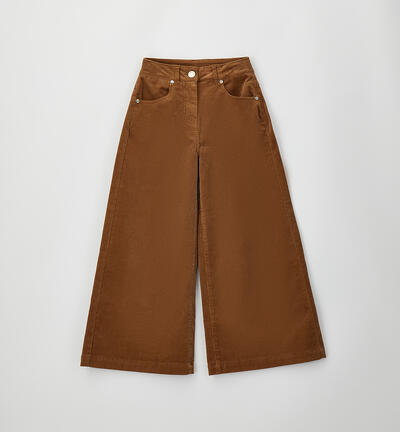 Pantalone wide leg ragazza BEIGE
