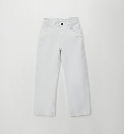 Wide leg trousers for boys GREY