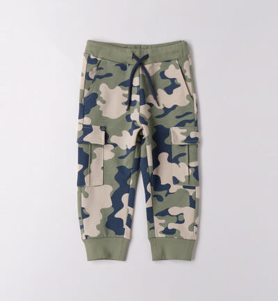 Pantaloni bambino 100% cotone VERDE