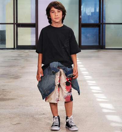 100% cotton shorts for boys BEIGE