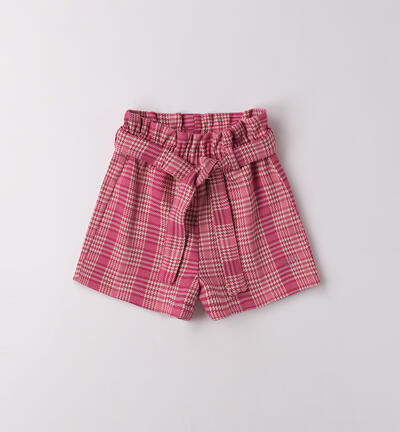 Pantaloni corti bambina ROSA