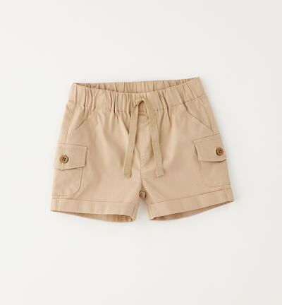 Pantaloni corti neonato MARRONE