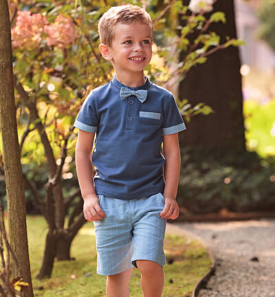 Pantaloni corti per bambino BLU