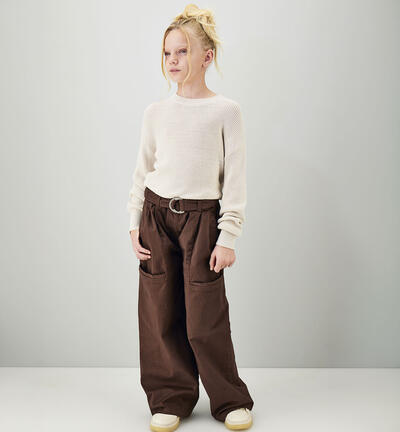 Pantaloni da ragazza MARRONE