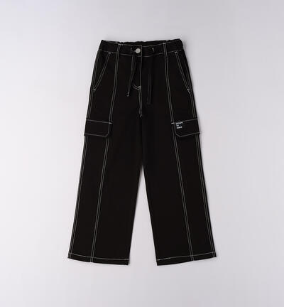 Pantaloni da ragazza NERO