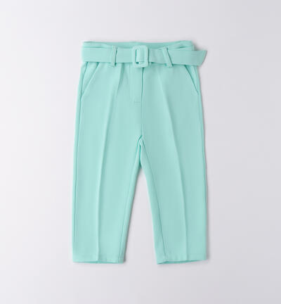 Pantaloni eleganti bambina VERDE