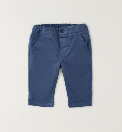 Elegant trousers for newborns BLUE